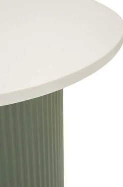 Bout de canapé en métal et marbre artificiel Frankfurt (Modèle 2)