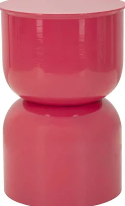 Bout de canapé en métal Oyi 31 x 46 cm (Rose)