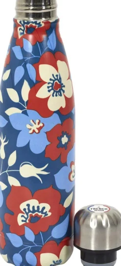 Bouteille de transport en acier inoxydable double paroi 50 cl (Fleurs 6)
