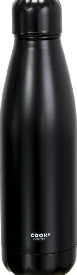 Bouteille de transport en acier inoxydable double paroi 50 cl (Noir)