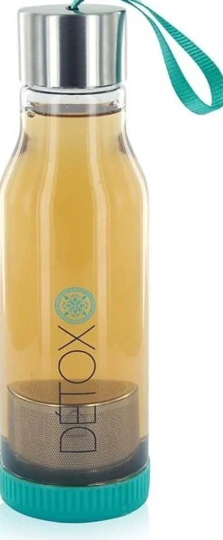 Bouteille détox avec infuseur de thé intégré 500 ml (Vert)