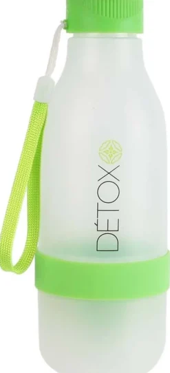 Bouteille détox avec presse-agrumes intégré 60 cl (Vert)