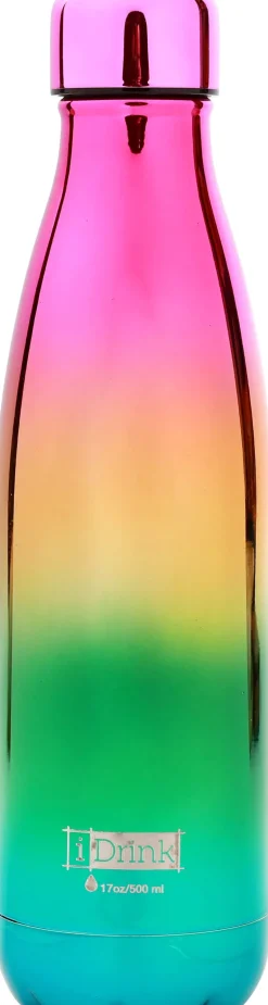 Bouteille isotherme décorée 500 ml (Arc en ciel)