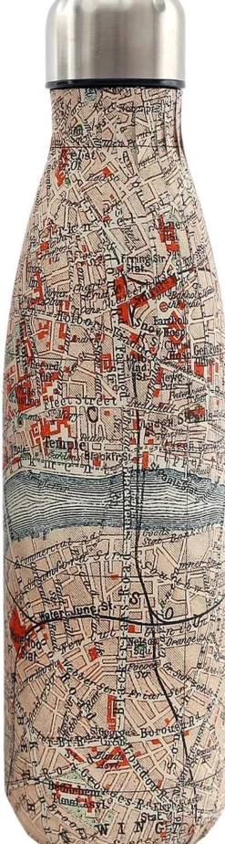 Bouteille isotherme en inox 50 cl City map (Modèle 1)