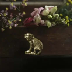 Bouton de porte en laiton recyclé Singe (Gauche)