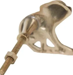 Bouton de porte en laiton recyclé Singe (Gauche)
