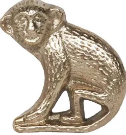 Bouton de porte en laiton recyclé Singe (Gauche)