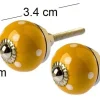Boutons de porte en céramique à pois (Lot de 2)