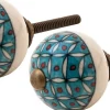 Boutons de porte motifs colorés (Lot de 2)