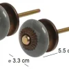 Boutons de porte pour meubles Flacher (Lot de 2) (Gris)