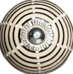 Boutons de porte rond avec cercles (Lot de 2)