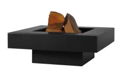 Brasero en acier peint plateau design (80 cm)