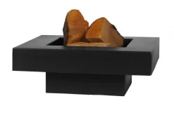 Brasero en acier peint plateau design (80 cm)