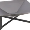 Brasero en acier pieds croisés design (Non peint)
