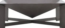 Brasero en acier pieds croisés design (Non peint)