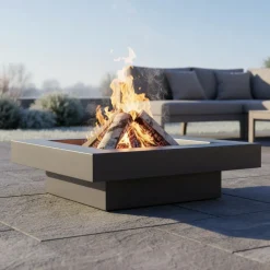 Brasero en acier plateau design (80 cm)