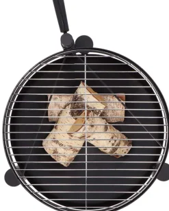 Brasero en métal avec grille de cuisson intégrée (54 x 66.5 x 69 cm)