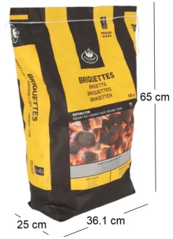 Briquettes de bois combustion 2 heures 10 kg