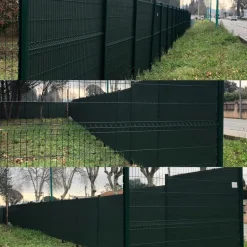 Brise vue occultant en PVC gris anthracite (10 x 1 m)