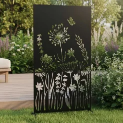Brise vue treillis en fer (Motif floral)