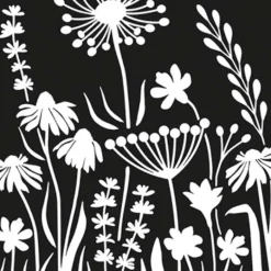 Brise vue treillis en fer (Motif floral)