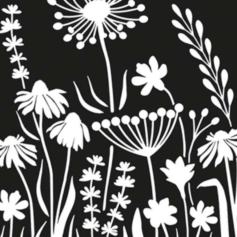 Brise vue treillis en fer (Motif floral)
