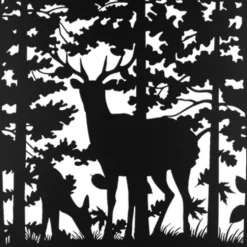 Brise vue treillis en fer (Motif cerf)