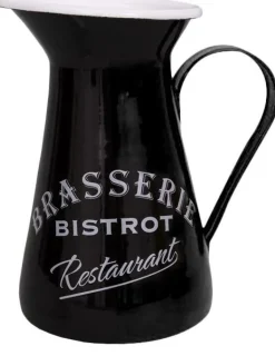 Broc en métal coloré Brasserie-Bistrot (Noir)