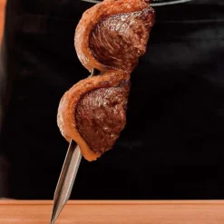 Brochette en inox et bois 55 cm Churrasco