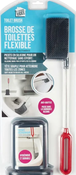 Brosse de toilette avec broc en silicone Buzz