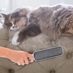 Brosse large + brosse de voyage anti-peluches