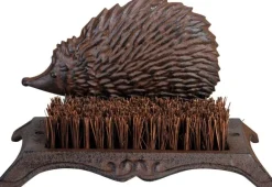 Brosse nettoyage chaussure en fonte et fibre de coco (Hérisson)