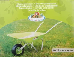 Brouette verte en métal enfant