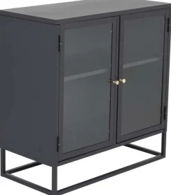Buffet 2 portes en acier Bakal (Noir)