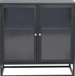Buffet 2 portes en acier Bakal (Noir)