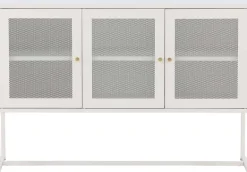 Buffet 3 portes en acier Malla (Blanc)