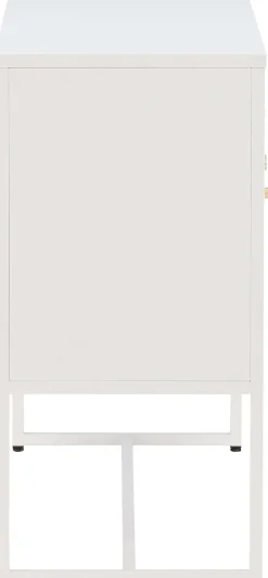 Buffet 3 portes en acier Malla (Gris clair)