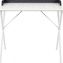 Bureau en métal et MDF Terrazzo (Gris)