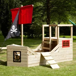 Cabane bateau pirate Galleon en bois