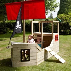 Cabane bateau pirate Galleon en bois