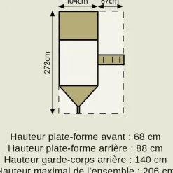 Cabane bateau pirate Galleon en bois