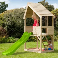 Cabane enfant sur pilotis avec bac à sable Lookout (Sans glissière)