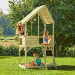Cabane enfant sur pilotis avec bac à sable Lookout (Sans glissière)
