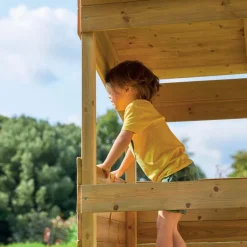 Cabane sur pilotis enfant coffre à jouets intégré Tower