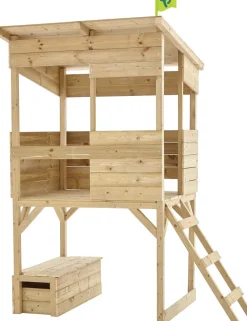 Cabane sur pilotis enfant coffre à jouets intégré Tower