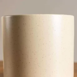 Cache pot en grès Sane 11x10 cm (Beige)