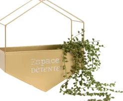Cache-pot en métal hexagonal (Espace détente)