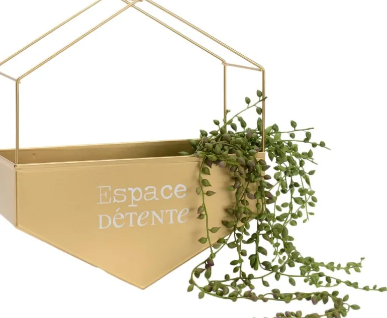 Cache-pot en métal hexagonal (Espace détente)