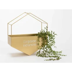 Cache-pot en métal hexagonal (Espace détente)