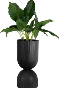 Cache pot en métal réversible Tonar (Noir - XL)